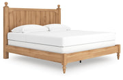 Aleaport Warm Brown King Panel Bed - PCB1075B8