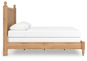 Aleaport Warm Brown Queen Panel Bed, Dresser, Mirror and Nightstand - PCB1075B9
