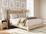 Aleaport Warm Brown Queen Panel Bed, Dresser, Mirror and Nightstand - PCB1075B9