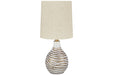Aleela White/Gold Finish Table Lamp - Gate FurnitureTable Lamp