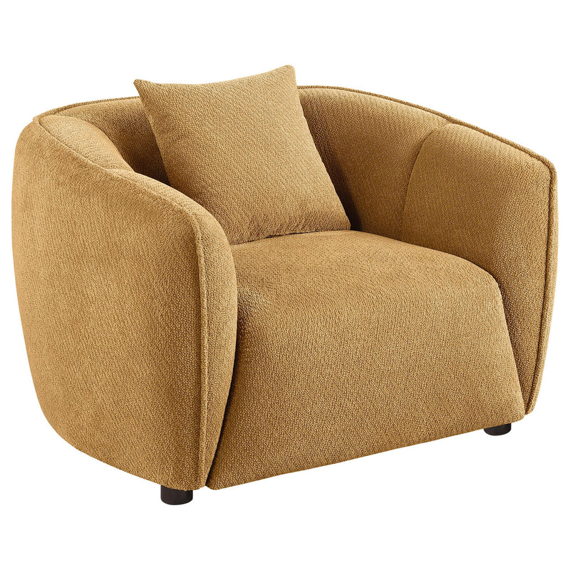 Aleisha 3-piece Fabric Upholstered Sofa Set Mustard Yellow - 503061-S3
