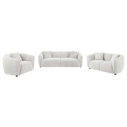 Aleisha 3-piece Fabric Upholstered Sofa Set Sand - 503064-S3