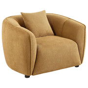 Aleisha Fabric Upholstered Accent Chair Mustard Yellow - 503063
