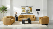 Aleisha Fabric Upholstered Accent Chair Mustard Yellow - 503063