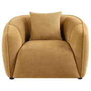 Aleisha Fabric Upholstered Accent Chair Mustard Yellow - 503063