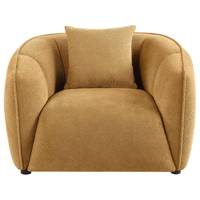 Aleisha Fabric Upholstered Accent Chair Mustard Yellow - 503063