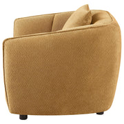 Aleisha Fabric Upholstered Accent Chair Mustard Yellow - 503063