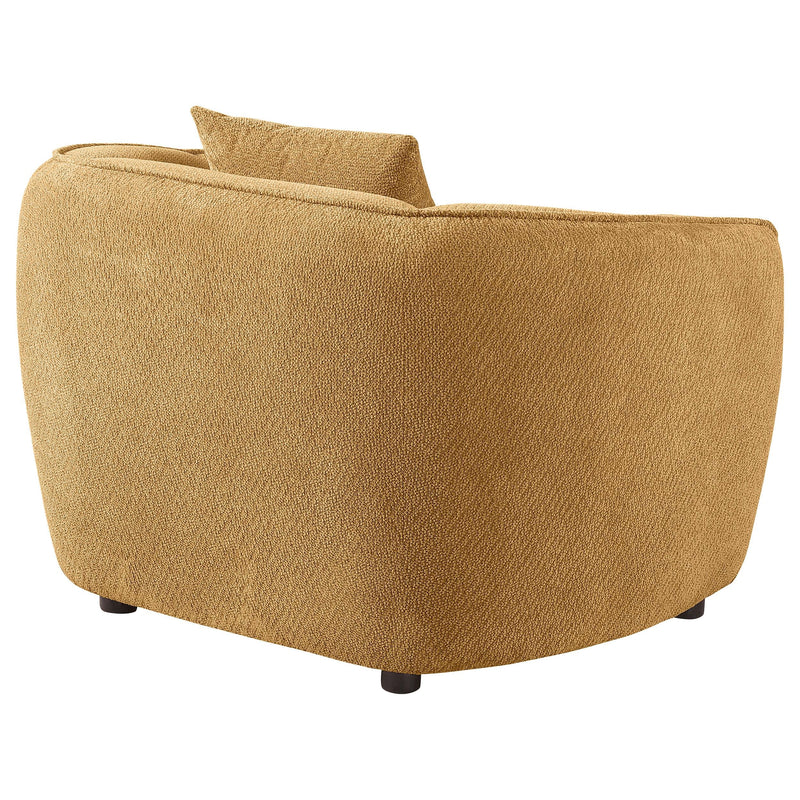 Aleisha Fabric Upholstered Accent Chair Mustard Yellow - 503063