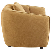 Aleisha Fabric Upholstered Accent Chair Mustard Yellow - 503063