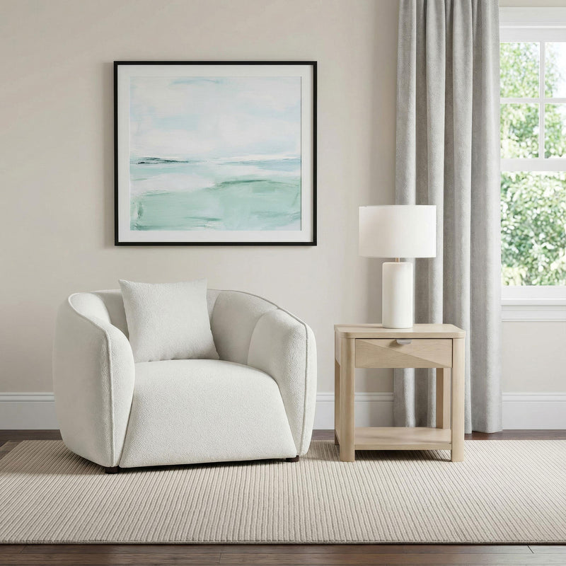 Aleisha Fabric Upholstered Accent Chair Sand - 503066