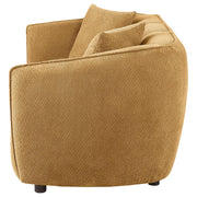 Aleisha Fabric Upholstered Loveseat Mustard Yellow - 503062