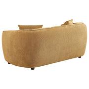 Aleisha Fabric Upholstered Loveseat Mustard Yellow - 503062