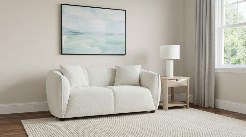 Aleisha Fabric Upholstered Loveseat Sand - 503065