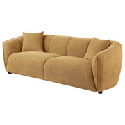 Aleisha Fabric Upholstered Sofa Mustard Yellow - 503061