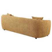 Aleisha Fabric Upholstered Sofa Mustard Yellow - 503061