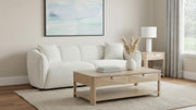 Aleisha Fabric Upholstered Sofa Sand - 503064