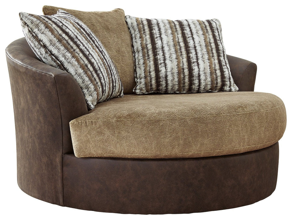 Alesbury Oversized Swivel Accent Chair - Gate FurnitureChair