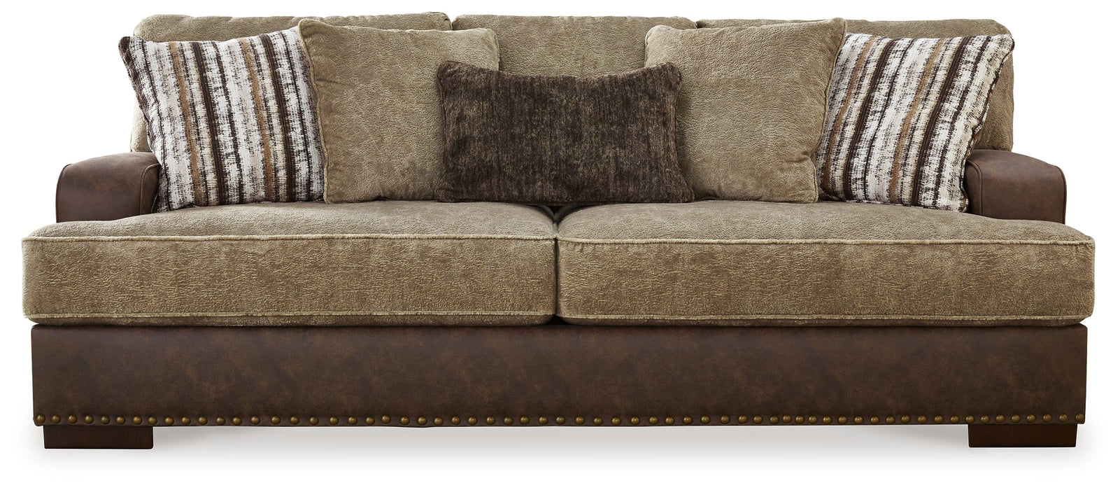 Alesbury Sofa and Loveseat in Chocolate - Gate FurnitureLiving Room Set