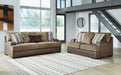 Alesbury Sofa and Loveseat in Chocolate - Gate FurnitureLiving Room Set
