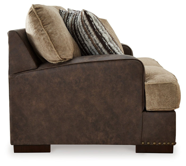 Alesbury Sofa and Loveseat in Chocolate - Gate FurnitureLiving Room Set
