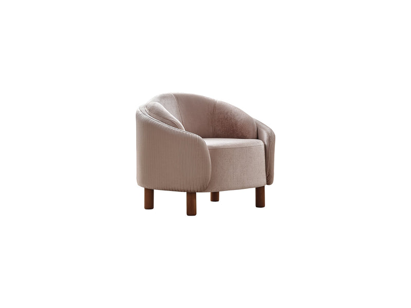 Alessa 4-pieces (2 Sofa & 2 Chair) Livingroom Set Cream in Cream - 101-ALE-SZ553-3311