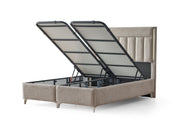 Alessa Al Bedroom (Queen Frame With Headboard & Dresser With Mirror & 2 Nightstand) - 200-ALT-ALE-QB-SET