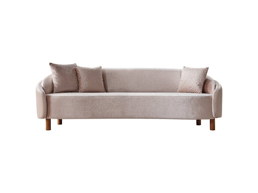 Alessa Stationary Sofa Cream in Cream - 101-ALE-SZ245-3