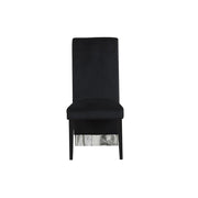 Alexa - Black Fully Upholstered Chairs with Faux Marble Accents - D224-C