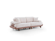 Alexa Convertible Sofa Cream in Cream - 101-URL-ANG20-3