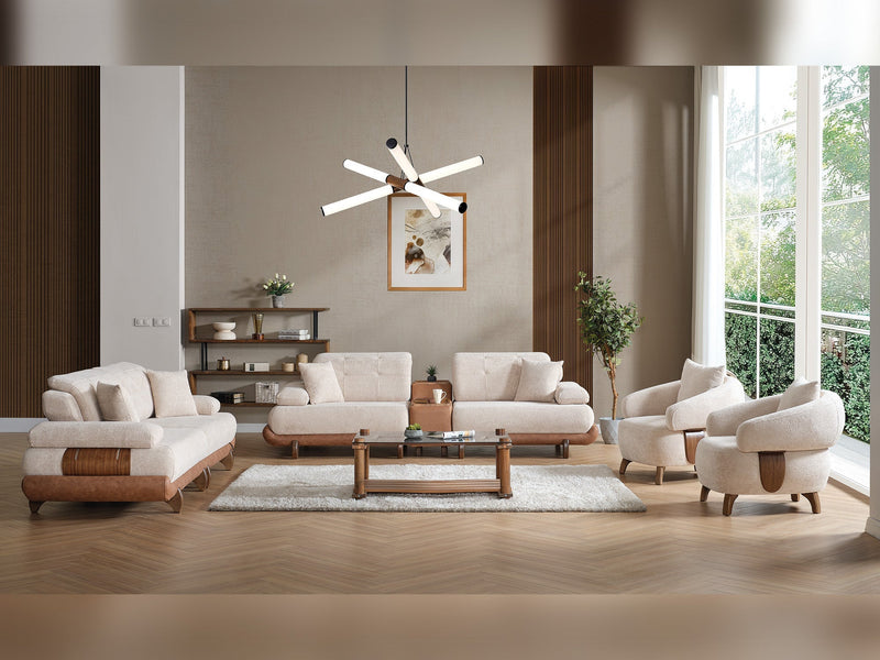 Alexa Module Sofa Cream in Cream - 101-URL-ANG20-3M