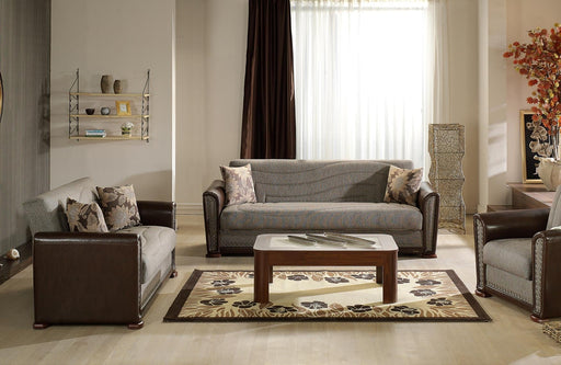 Alfa 3 Seat Sleeper 2pcs (Redeyef Brown) - Gate FurnitureLiving Room Set