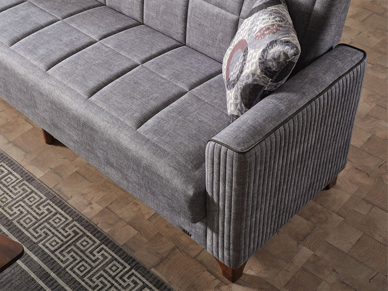 Alfa Elf 3-pieces (Sofa & Loveseat & Chair) Livingroom in Grey - 200-ELIF-ALF-E170-321