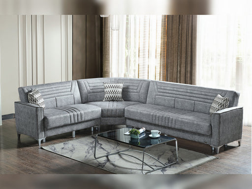 Alfa Sectional Sofa in Grey - 200-ELIF-ALF-A157-S