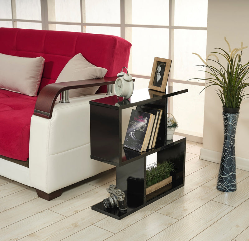 Alfa Side Table - Bookcase in Grey - 710-ALF-BC-GREY