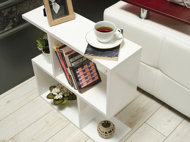 Alfa Side Table - Bookcase in Walnut - 710-ALF-BC-WALNUT
