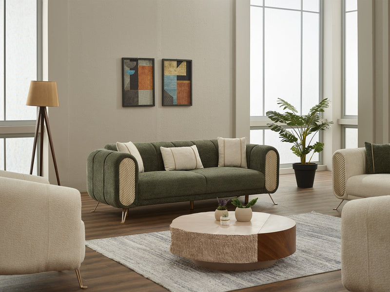 Alfa Stationary Sofa in Brown - 200-SIM-ALF-CALVE10-3