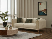 Alfa Stationary Sofa in Brown - 200-SIM-ALF-CALVE10-3