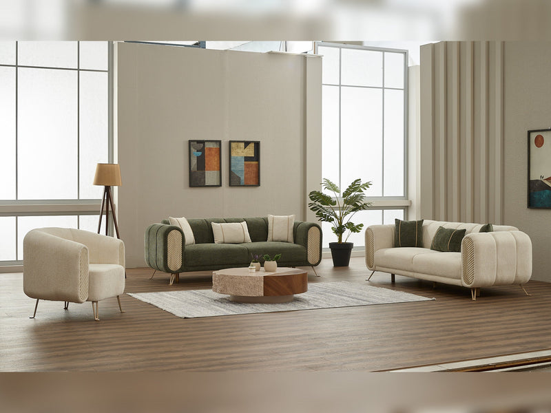 Alfa Stationary Sofa in Cream - 200-SIM-ALF-CALVE03-3