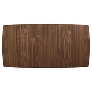 Alfredo 63-inch Extension Leaf Dining Table Natural Walnut - 108080