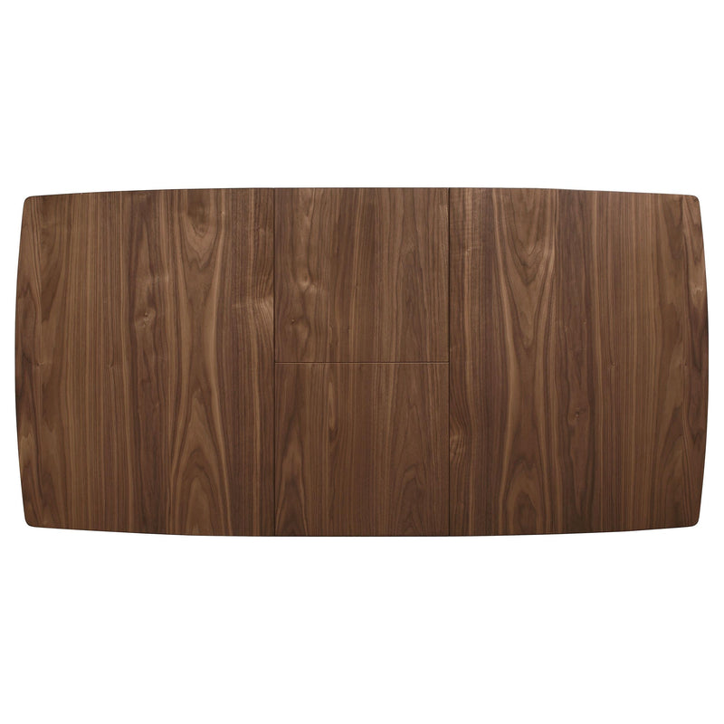 Alfredo 63-inch Extension Leaf Dining Table Natural Walnut - 108080