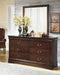 Alisdair Dark Brown Bedroom Mirror - Gate FurnitureMirror