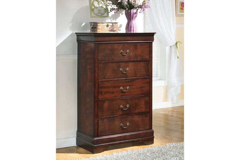 Alisdair Dark Brown Chest of Drawers - Lara FurnitureChest