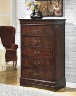 Alisdair Dark Brown Chest of Drawers - Lara FurnitureChest