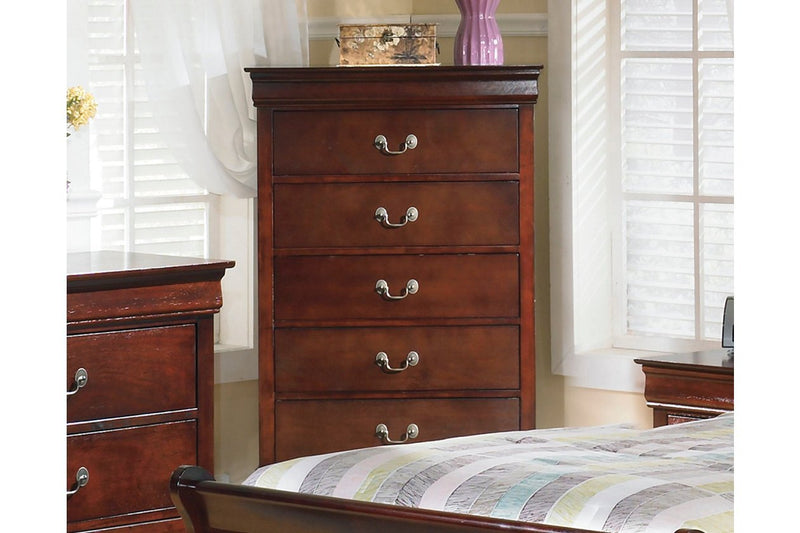 Alisdair Dark Brown Chest of Drawers - Lara FurnitureChest