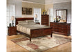 Alisdair Reddish Brown Queen Sleigh Bed - Gate FurnitureQueen Bed