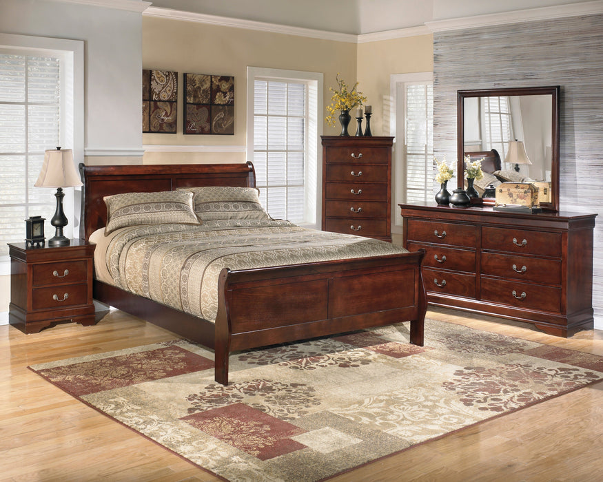 Alisdair Reddish Brown Sleigh Bedroom Set - Gate FurnitureBedroom Set