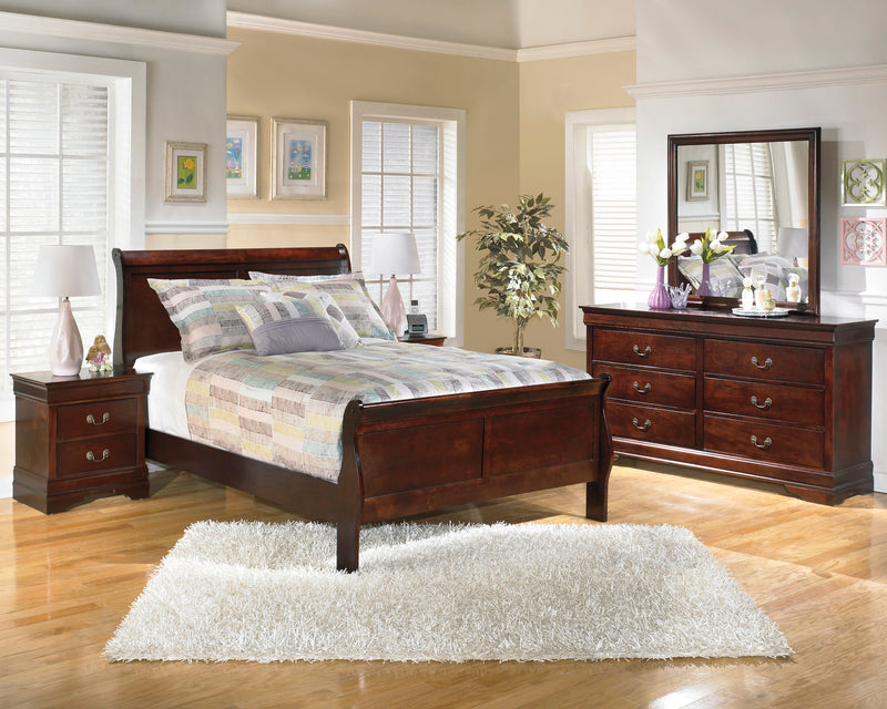 Alisdair Reddish Brown Sleigh Youth Bedroom Set - Lara FurnitureYouth Bedroom Set
