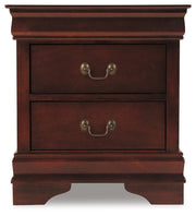 Alisdair Reddish Brown Twin Sleigh Bed, 2 Dressers, Mirror and Nightstand - B376B33