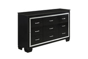 Allura Black Dresser - 1916BK-5 - Lara Furniture