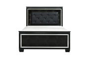 Allura Black LED Panel Bedroom Set - Lara Furniture